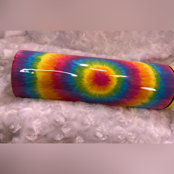 30oz handmade stainless steel tumbler. Tie-Dye pattern. - Picture 3 of 7